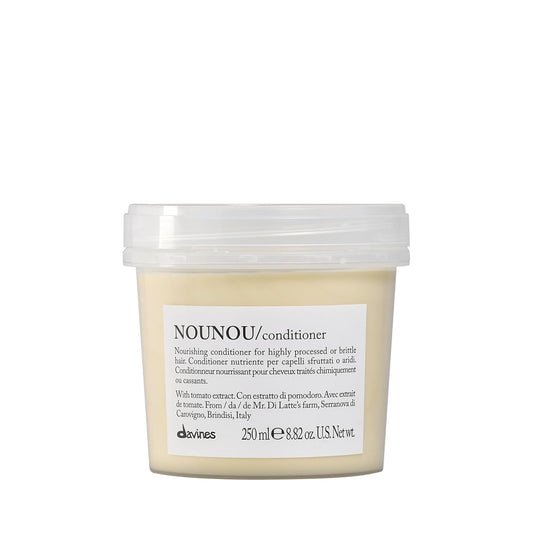 Davines NOUNOU conditioner jar on a white background