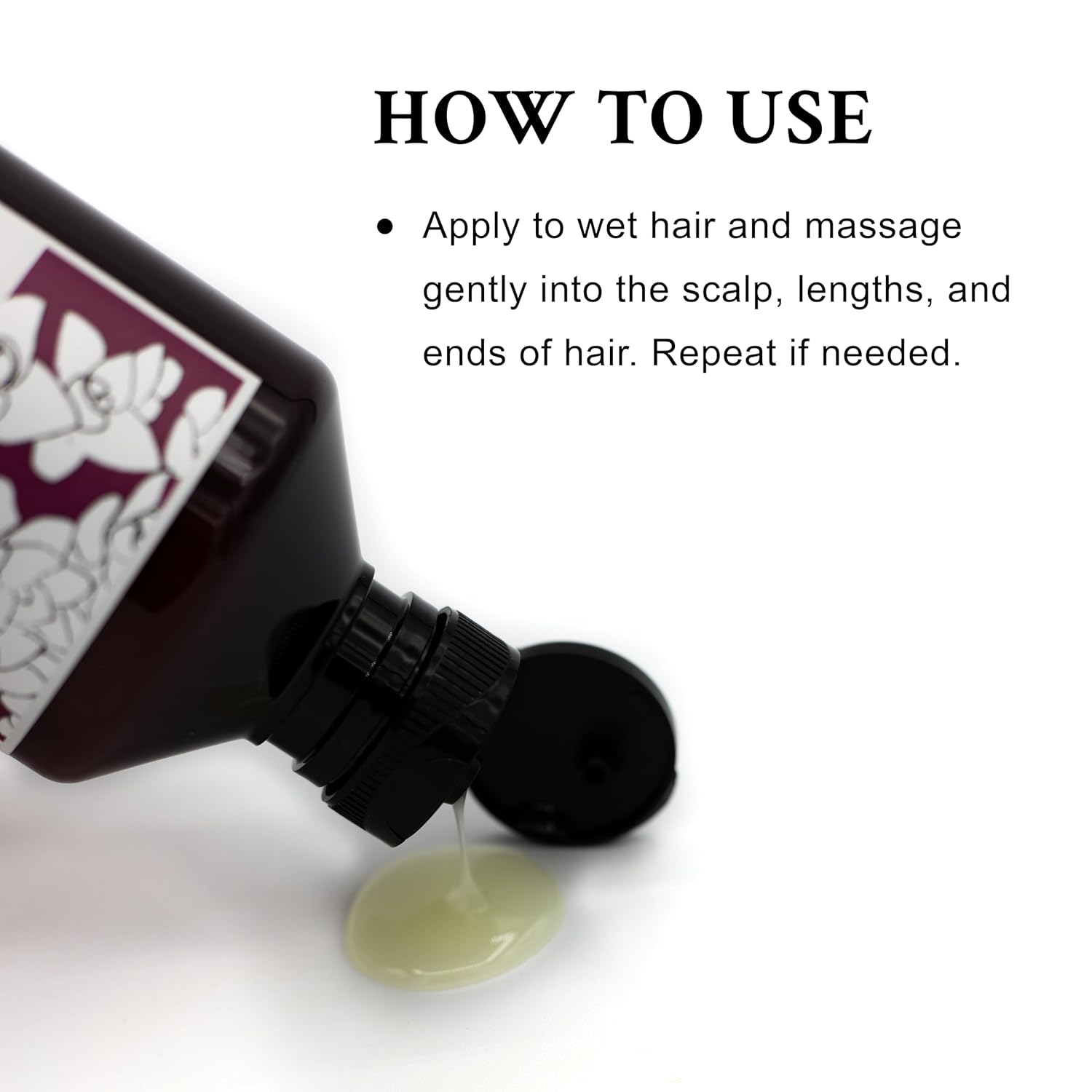 Davines Naturaltech Replumping Shampoo. Hair care product with application instructions on a white background