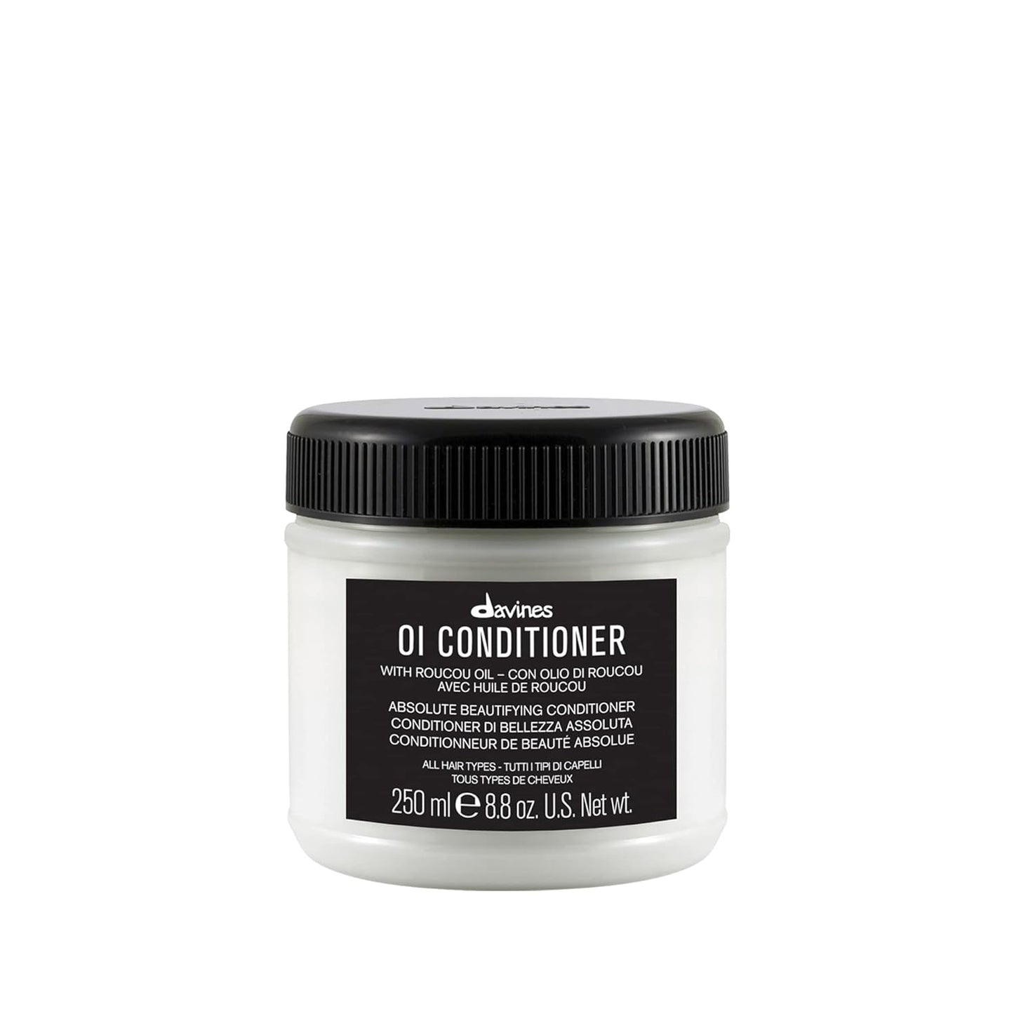 Davines OI Conditioner jar on a white background