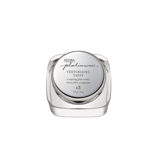 Kenra Platinum Texturizing Taffy hair product jar on a white background