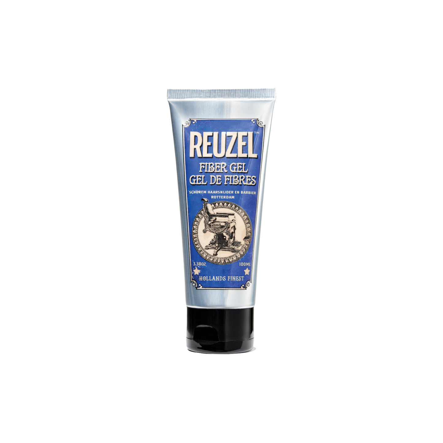 Reuzel fiber gel tube on a white background