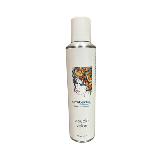 Bottle of splitenZ Double Vision product on a white background