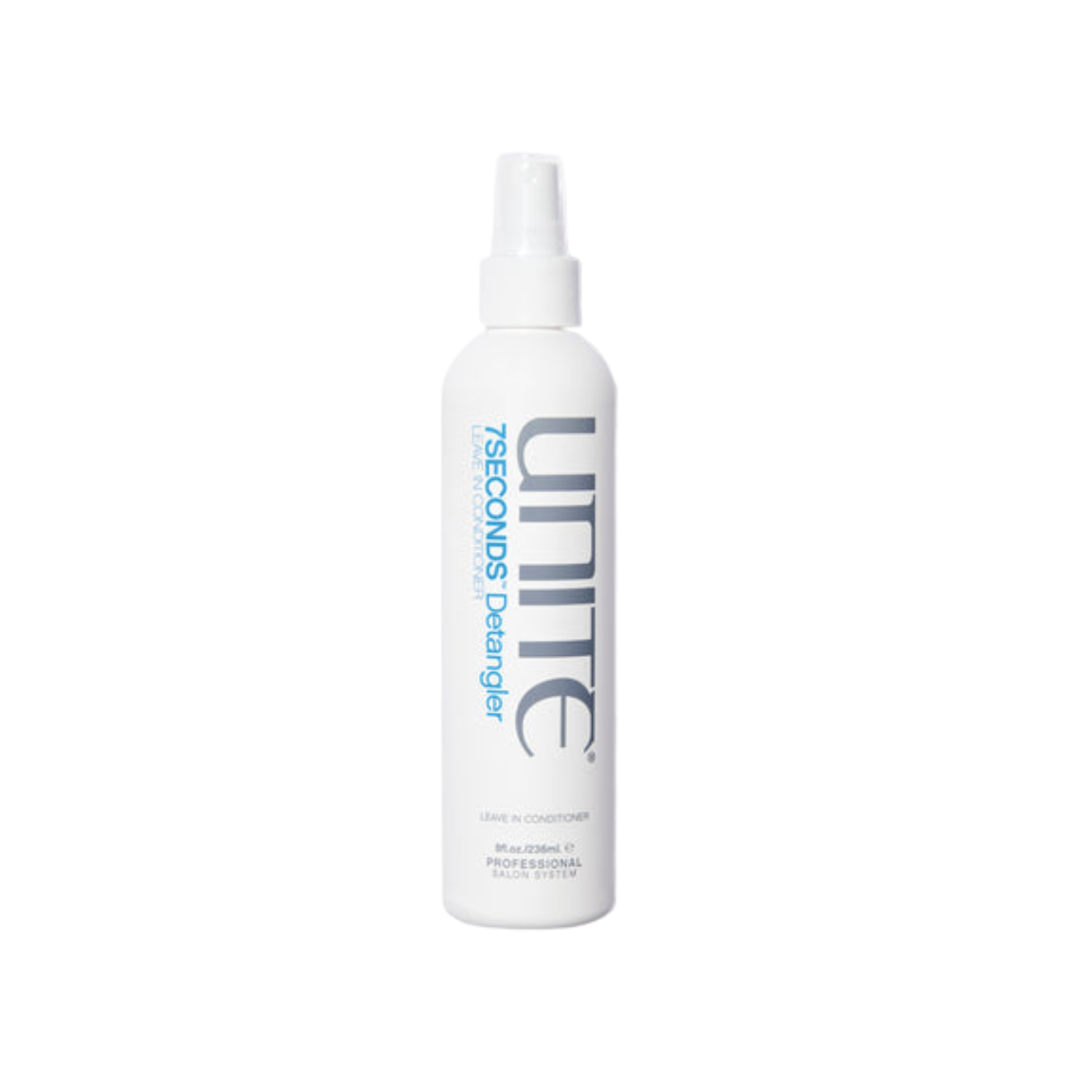Unite 7 Second Detangler bottle on a white background
