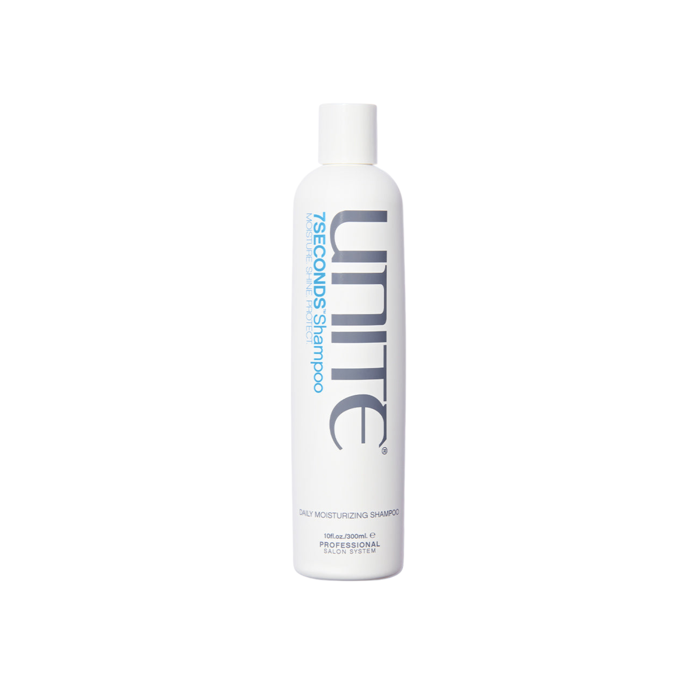 Unite 7 Second Solution Shampoo bottle on a white background