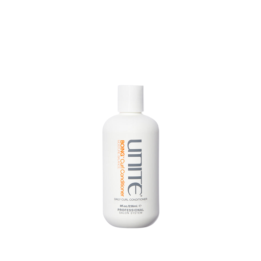 Unite Boing Curl Conditioner bottle on a white background