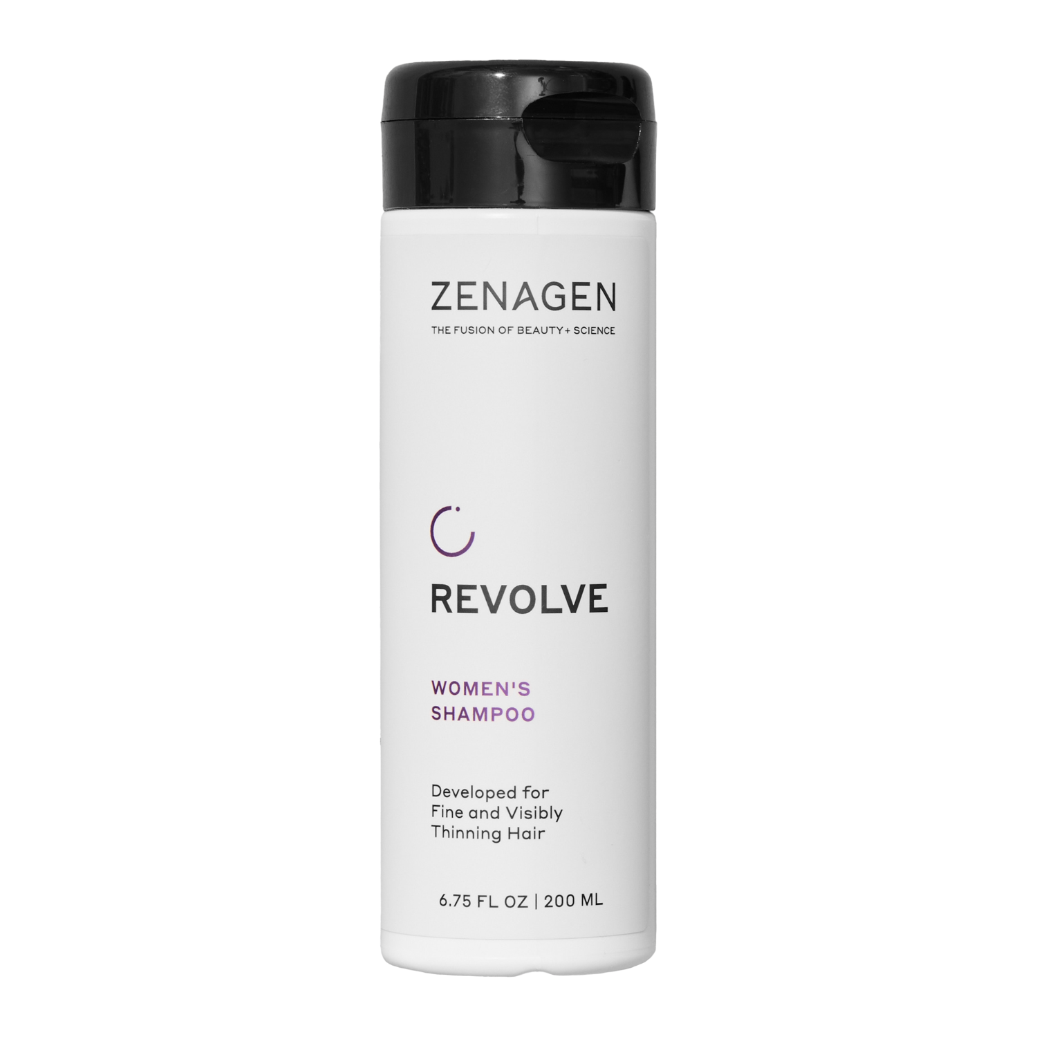 Zenagen Revolve Women's Shampoo bottle on a white background