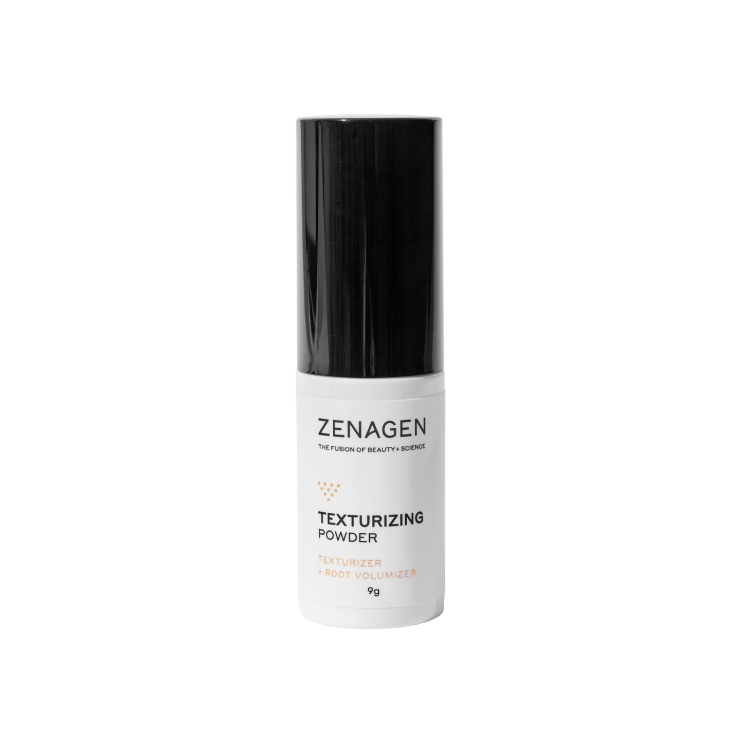 Zenagen texturizing powder bottle on a white background