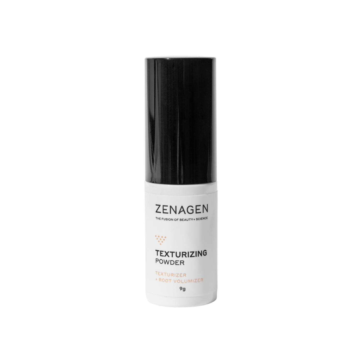 Zenagen texturizing powder bottle on a white background